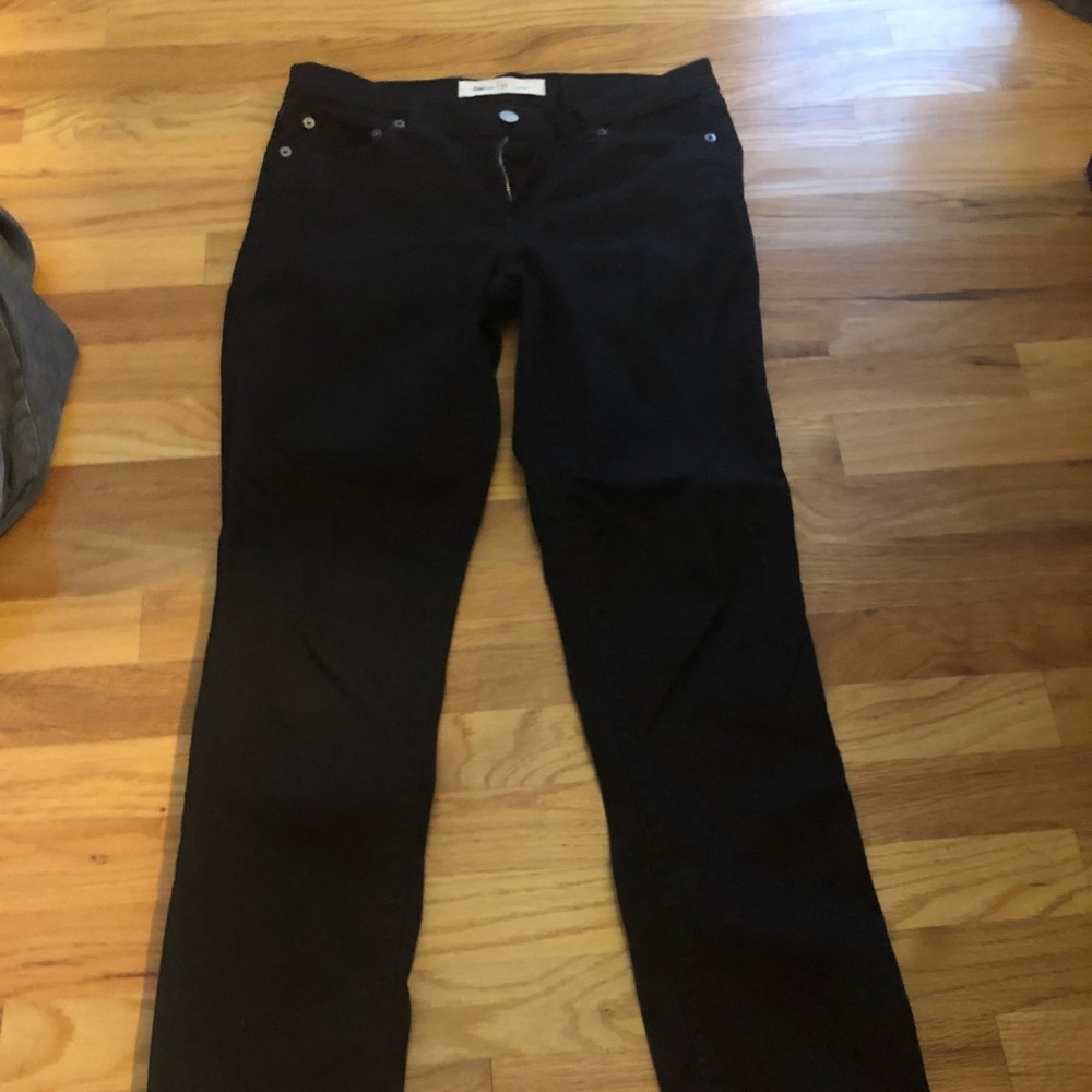 Black Gap 26r Real Straight Jeggings